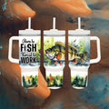 Custom Fishing Tumbler: Insulated 40 oz Cup for Outdoor Adventures
