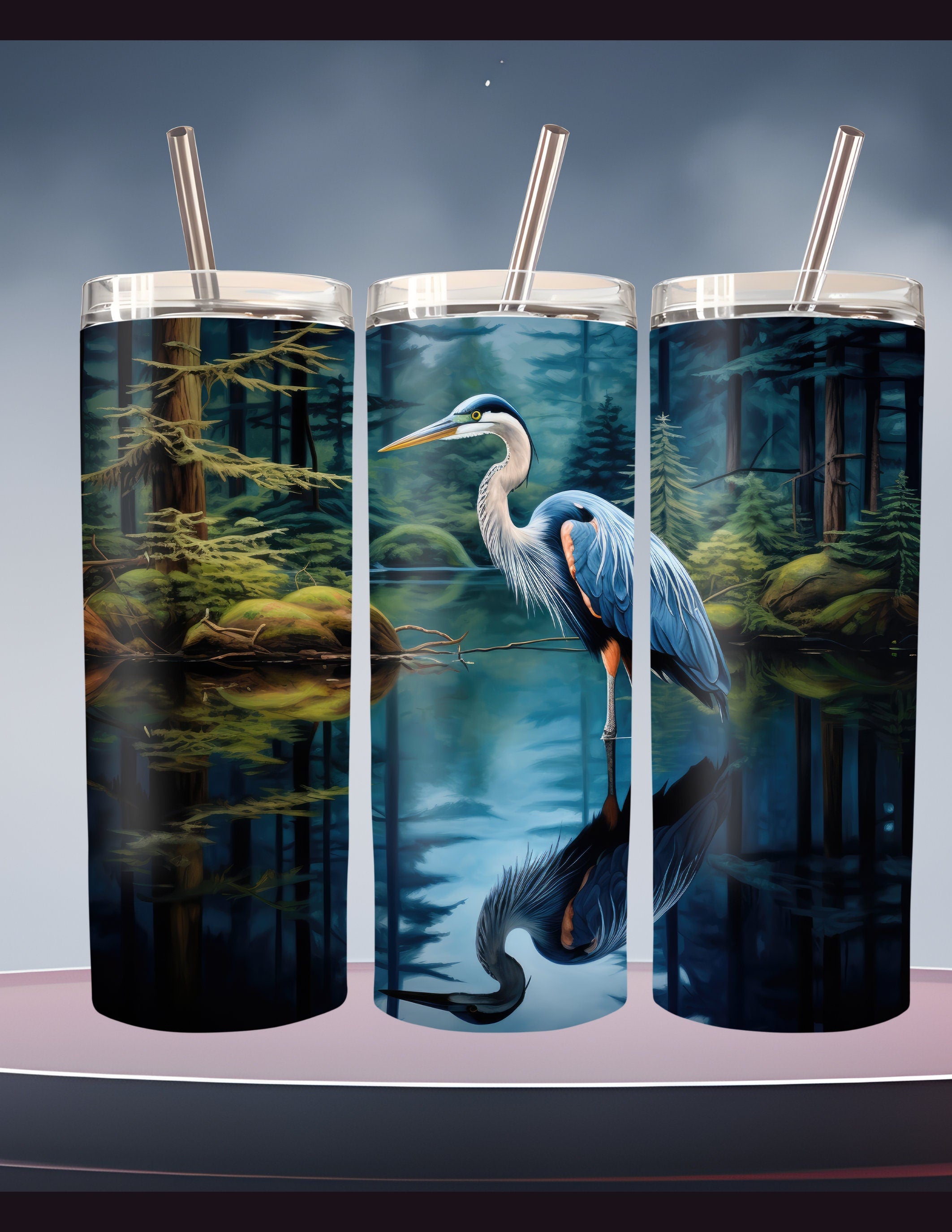 Wildlife Horse Tumbler: Reflections Custom 20 oz Insulated Drinkware