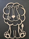Children's Room Safari Wall Art with Lion, Zebra, and Giraffe