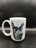 Laughing Donkey Ceramic Coffee Mug: Gift for Animal Lovers