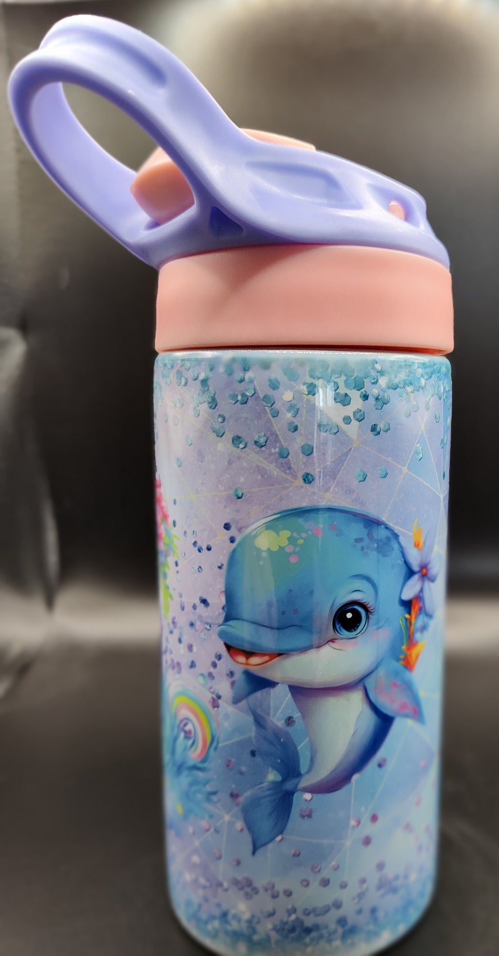 Girls Tip Tumblers – 12 oz Customised Insulated Wine Cup for Kids' Trips – Cute and Fun Gift for Girls
