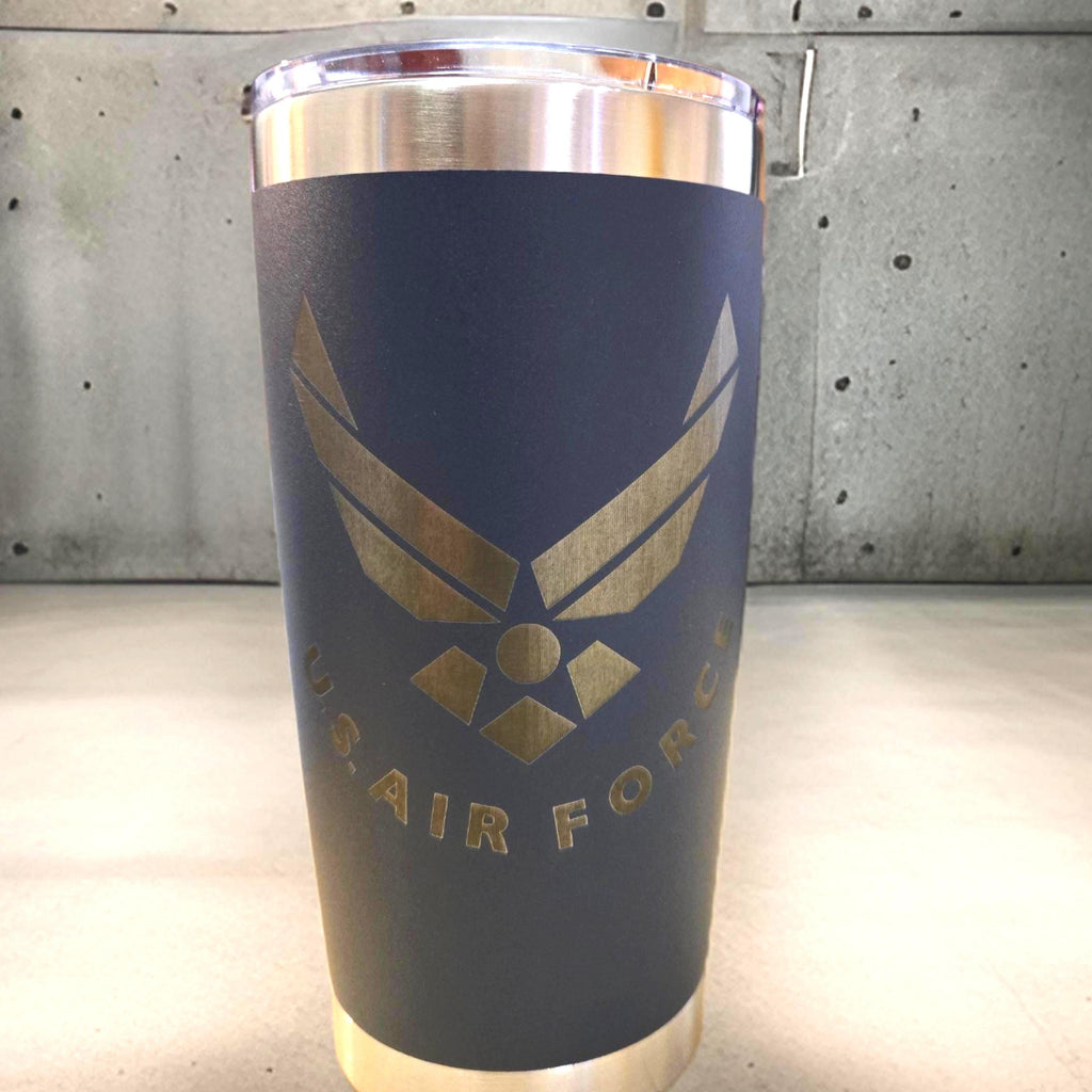 Customized Military Tumbler 20 oz, Engraved Personalized Cup for Drinks, Perfect Men's Gift for Military Enthusiasts
