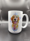 Golden Retriever Ceramic Coffee Mug: Dog Lover Gift