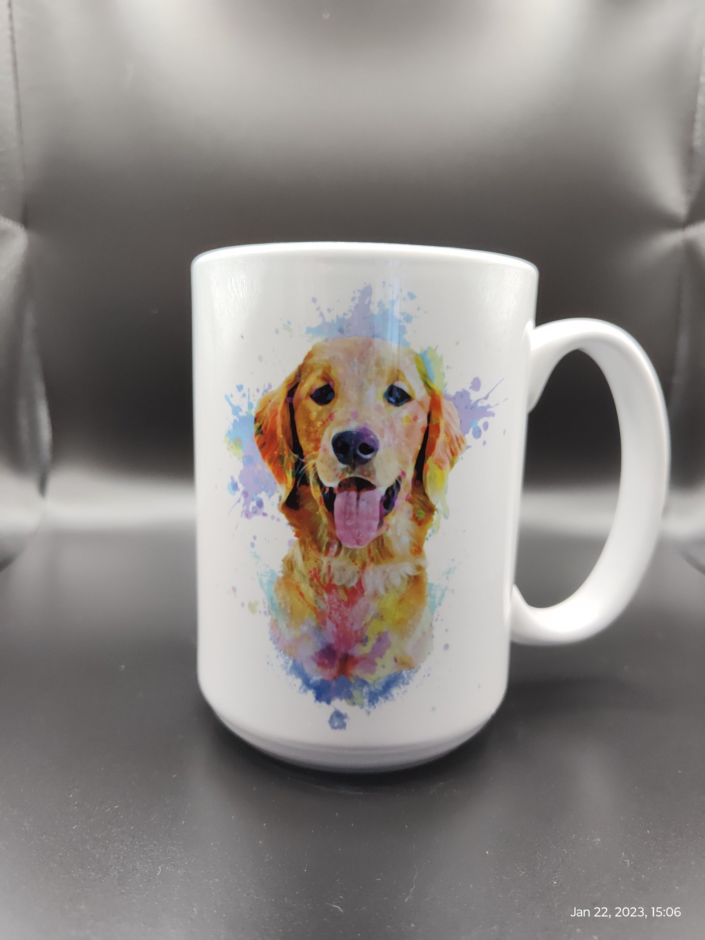 Golden Retriever Ceramic Coffee Mug: Dog Lover Gift