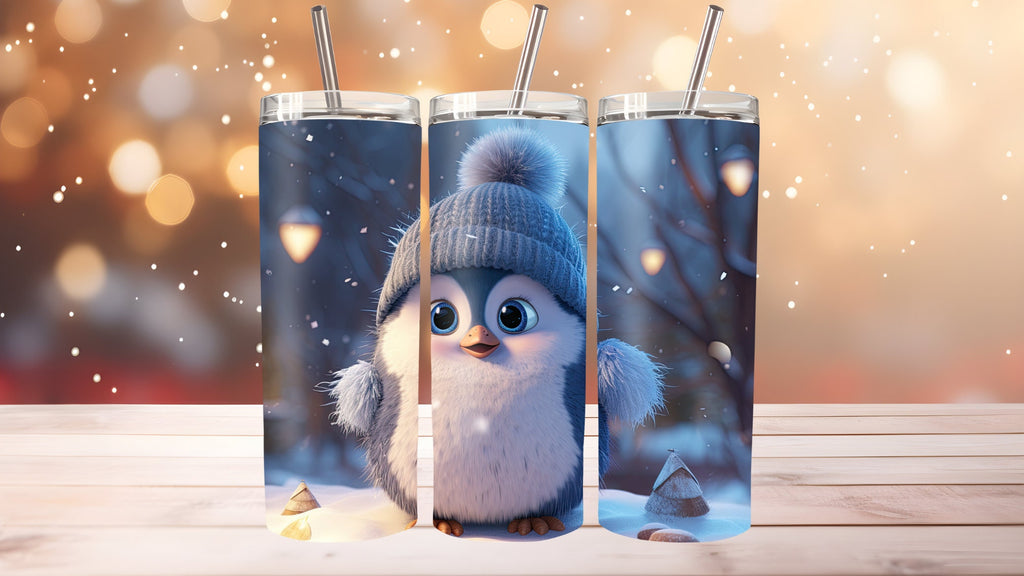 Penguin Custom 20 oz Insulated Tumbler: Hot Drinks Trip Cup