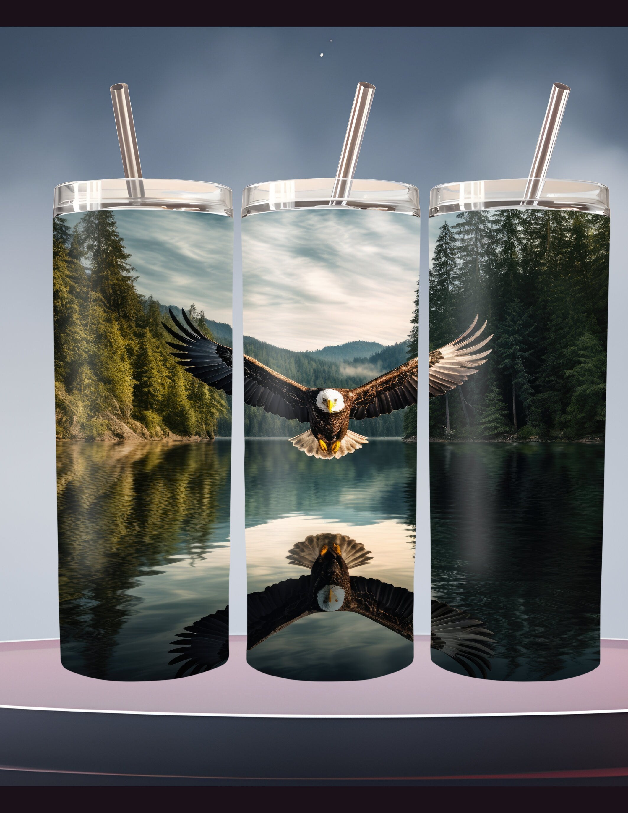 Wildlife Horse Tumbler: Reflections Custom 20 oz Insulated Drinkware
