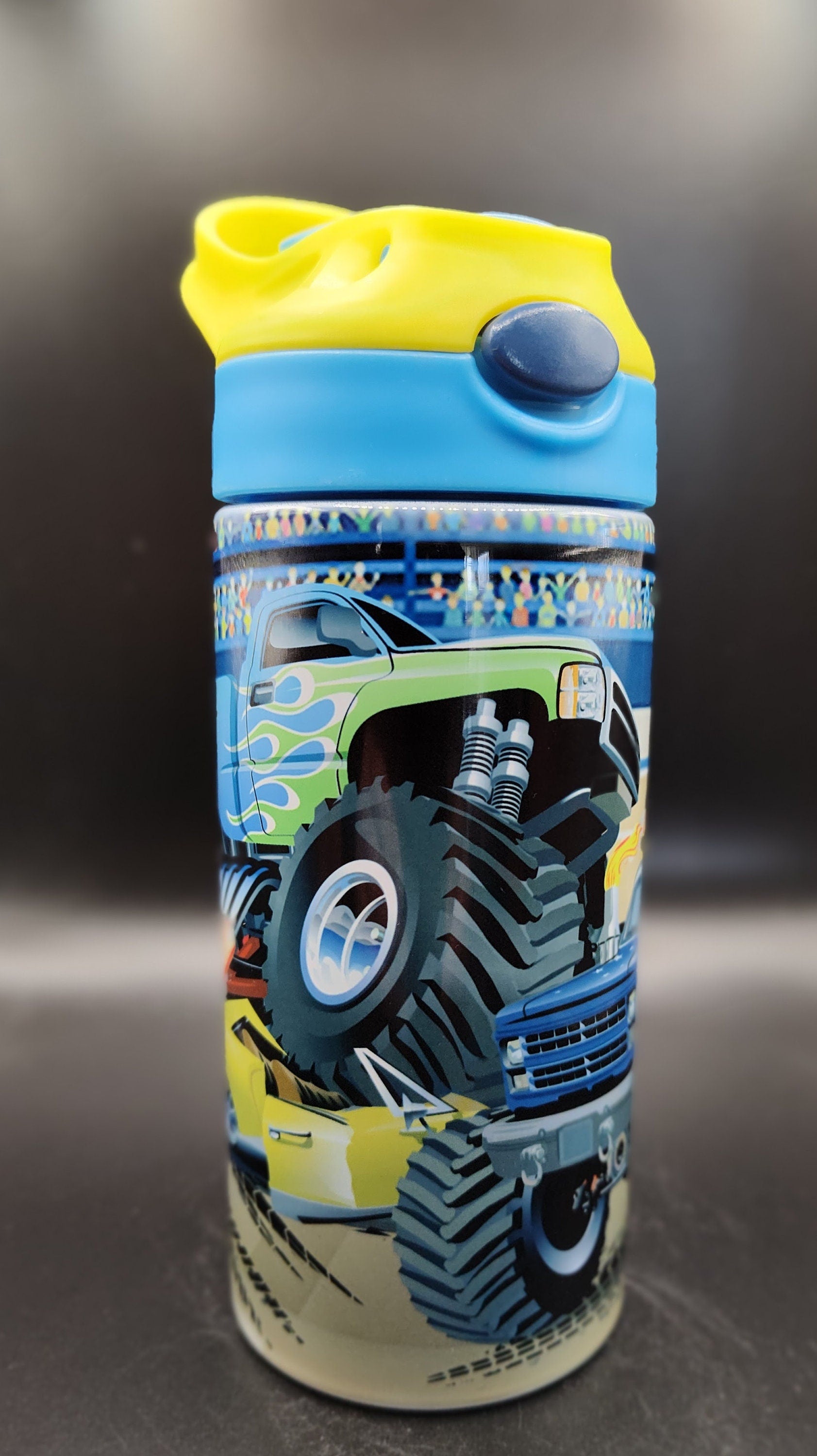 Engraved Kids Tumbler: 12 oz Affirmation Water Tracker Bottle