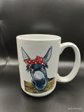 Donkey with Bow Coffee Mug: Adorable Farmhouse Nursery Decor