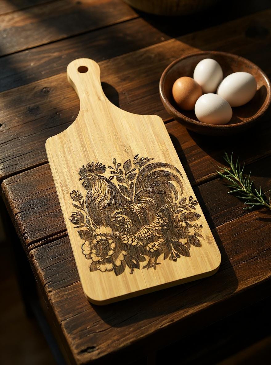 5x11 Wooden Display Cutting Board