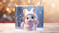 Custom Bunny Tumbler: Insulated Travel Mug, Gift for Kids & Adults