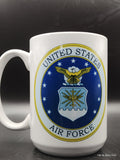 USAF Seal Mug: Personalized Air Force Retirement Gift