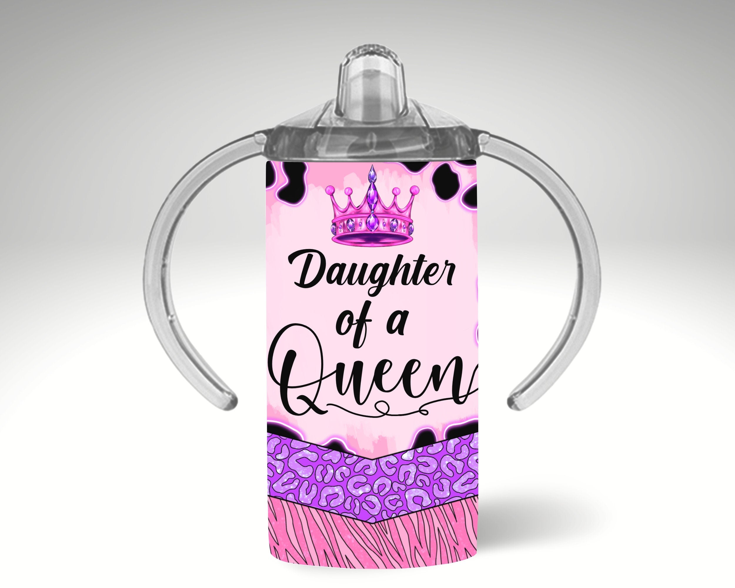 Personalized Mom and Daughter Tumblers: Insulated Travel Cup & Sippy Cup Set