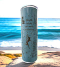 Tinkerbell Blue Insulated Tumbler Cute Travel Cup for Coffee & Tea Ideal Gift for Girls Teachers, Birthdays and Anniversary Celebrations