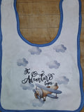 Adventure Begins Baby Bib: Soft Newborn Feeding Bib