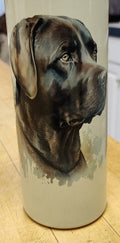 Personalized Chocolate Lab Tumbler: 20 oz On-the-Go Beverage Cup