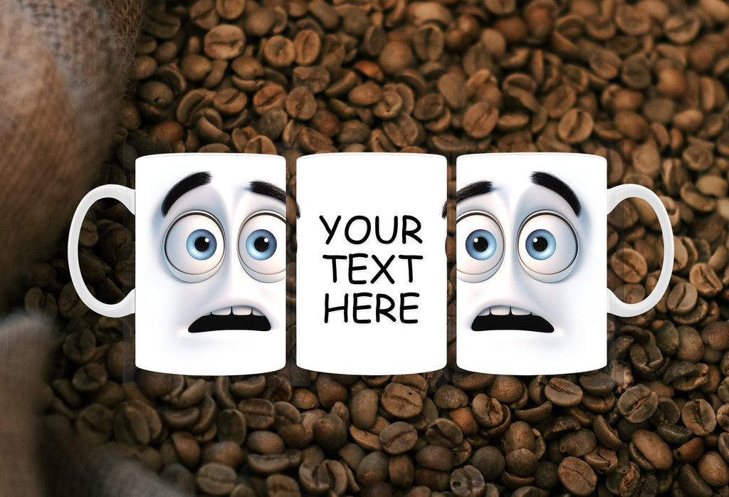 Silly Face Mug: Quirky Cartoon Ceramic Coffee Cup