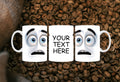 Silly Face Mug: Quirky Cartoon Ceramic Coffee Cup