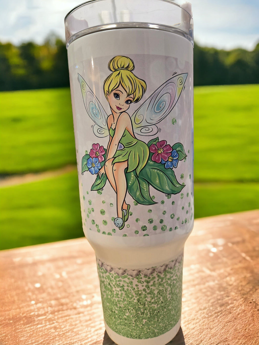 Tinkerbell Insulated Tumbler: Personalized 40 oz Travel Mug