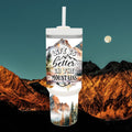 Mountains Custom 40 oz Tumbler: Insulated Mug for Hiking