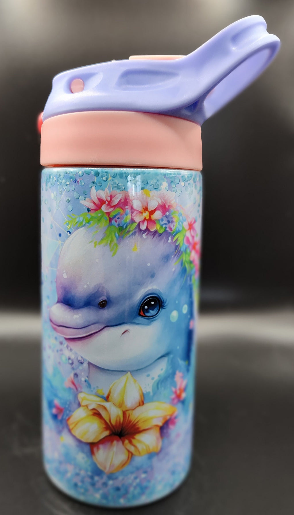 Girls Tip Tumblers – 12 oz Customised Insulated Wine Cup for Kids' Trips – Cute and Fun Gift for Girls