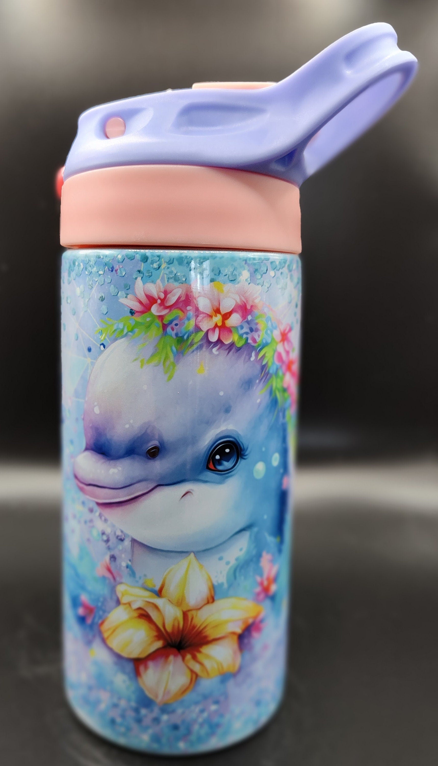 Girls Tip Tumblers – 12 oz Customised Insulated Wine Cup for Kids' Trips – Cute and Fun Gift for Girls