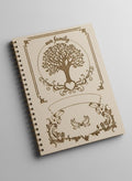 Personalized Deep Engraved Bamboo Family History Notebook