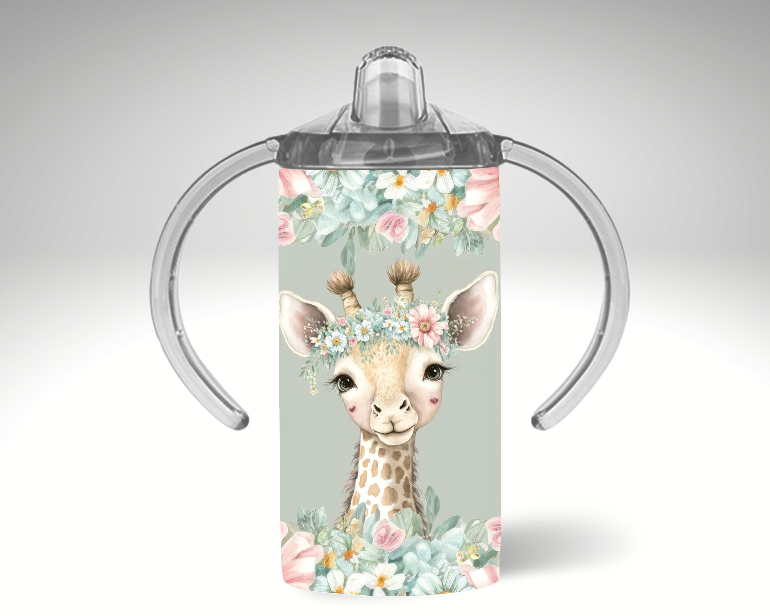 Mom and Daughter Tumbler Set: Floral Insulated Stainless Steel Cup