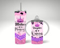 Personalized Mom and Daughter Tumblers: Insulated Travel Cup & Sippy Cup Set